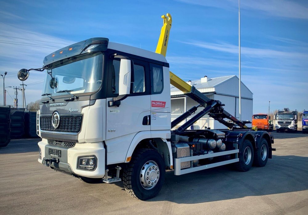 Мультилифт SHACMAN SX32586V384 с крюковым погрузчиком ВК Т20-6000
